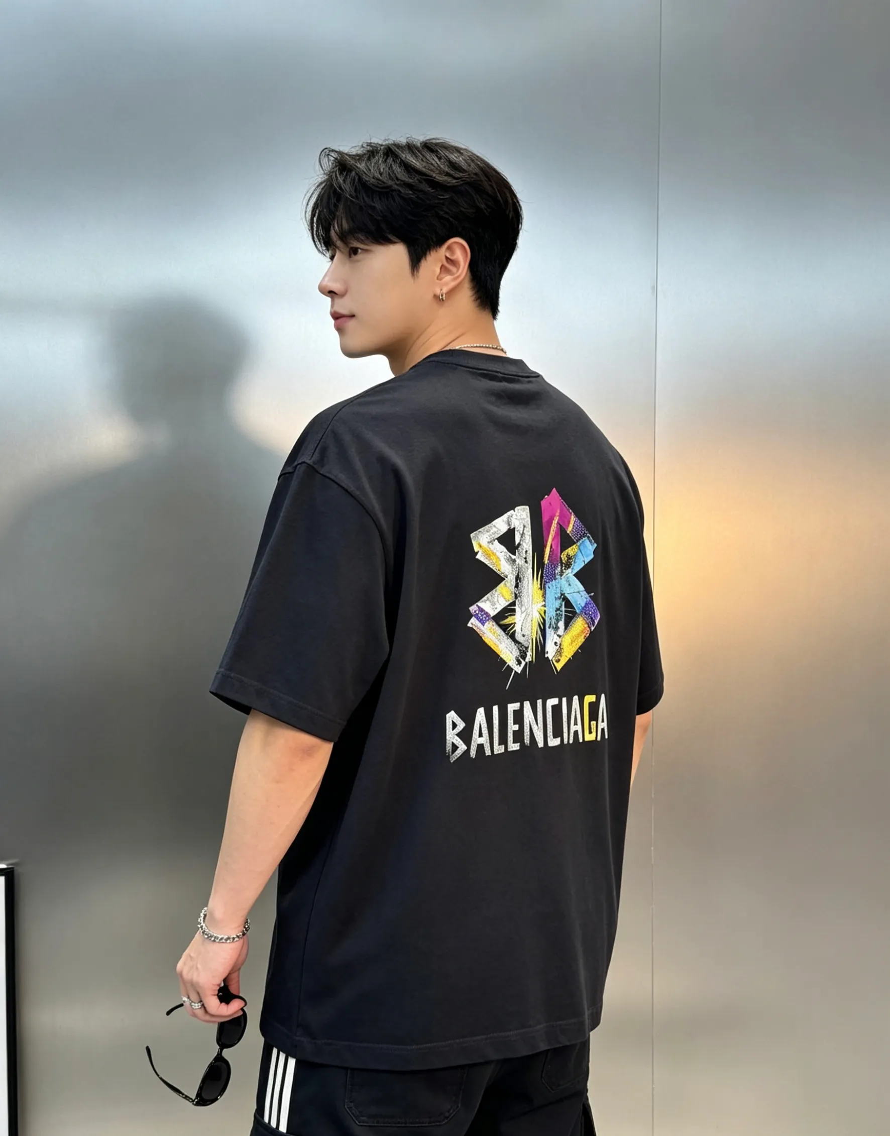 ⚜️Balenciaga New Arrival T . Same Style❤️ 280g ， Breathable ! Logo， . ， 。os ， OK， 、Sneakers， get ! ：Black.White.Dark Gray.Sizes：S-3XL ‼️（175/145 L）